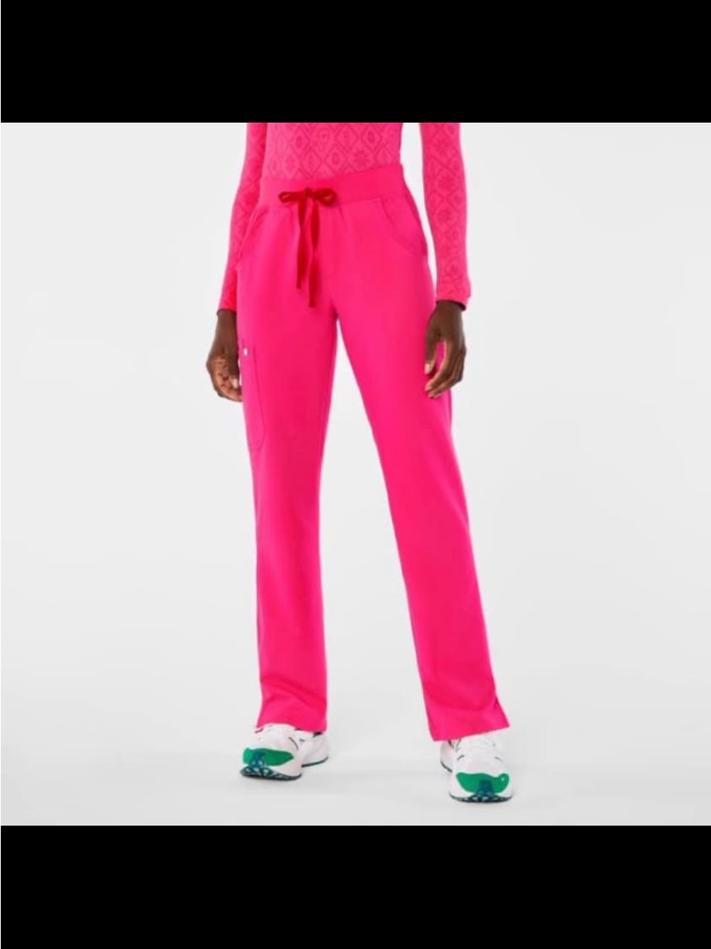 Figs Scrubs SUPER SET (2 tops + Pants) Shocking Pink, NEW W/ TAGS, ALL Size 2XL - Picture 9 of 11